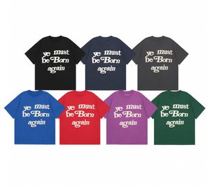 メンズデザインTシャツあなたが生まれなければなりません再び泡立ちます。