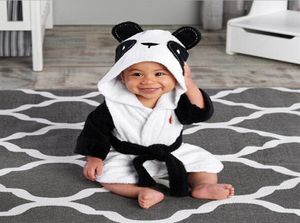 Novo roupão infantil 4 estilos, camisola de flanela para crianças, roupas para casa, adorável mouse, panda, coelho, bebê, manga comprida, roupões de banho ZZJY79098662