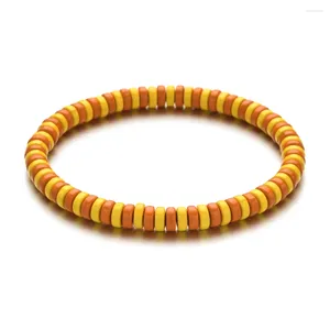 Charm Bracelets 2024 Trendy Spacer Beads For Women Handmade Boho Colorful Charms Stretchy Bangle Friendship Jewelry