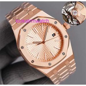 Lüks İzle APS 7 Türler Erkekler AP Gold Dial Royaloak 40mm 316L Paslanmaz Çelik Otomatik Koltlar Aydınlık İğneler