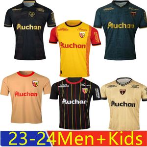 2023 2024 RC Lens Soccer Jerseys Maillot Home Yellow Saint-Barbe Special OPENDA GANAGO SOTOCA Football Shirt 2023 Kids NOTRE SANG ESTOR PEREIRA DA COSTA FRANKOWSKI