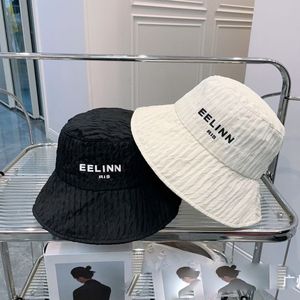 Luxury Letter Bucket Hats Women Summer Sun Protection Beach Solid Caps Street Fashion