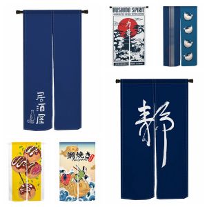 Cortinas japonesas izakaya sushi porta cortina cozinha noren banheiro pendurado meia cortina para quarto sala de estar cortinas de porta curta