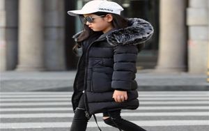 Girls Winter Coats new Faux Fur Collar Hooded Down Parka Children Girls Thicken Warm Outwear Kids Jackets Coats 2009217929800