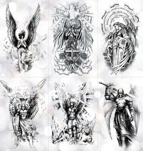 Wing Holy Angel Waterproof Temporary Tattoo Sticker Brave Knight Warrior Flash Tattoos Body Art Arm Fake Tatoo T190711286Q4492387