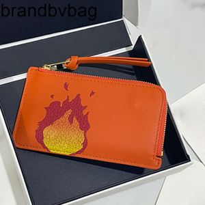 Loeweely Castle Calfskin Top Purse Howls Card Holder Zipper Plånböcker Calcifer Holder Byt Crossover Flame Purse Ny Cartoon Mönster Bag Chicken Purses Lo