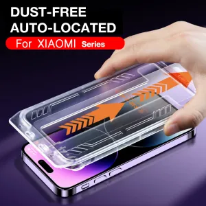 Skärmskydd för Xiaomi 13 12T 10 9 9T 10T 11I Pro Lite CC9 FOCO3 X3 I T Tempered Glass Dust Free Protective Film Easy Install Auto-Doust Removal Kit