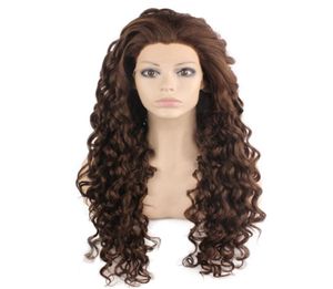 26quot peruca marrom extra longa resistente ao calor frente de renda cabelo sintético peruca encaracolada 8648579