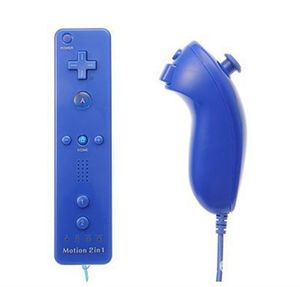 Najwyższej jakości WiiU/Wii Console GamePad GamePad kontrolery Game Pight and Left Game Rejon 2 w 1 Game Joystick Remote+Numchuck z Accelerator