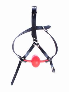 45 cm grande bocca in silicone gag morso tappo a sfera per le donne imbracatura per la testa chiusura BDSM Bondage Gear amatoriale giocattoli adulti del sesso ASLKQ0034300281