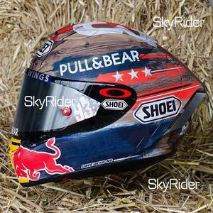 Full Face Shoei X14 X-Fourteen MM93 Marquez America GP Redbu LL Hełm motocyklowy antyfogowy Man Motocross Racing Helmet