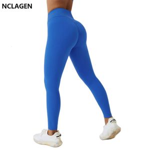 Lu Pant Align Lemon Leggings Scrunch NCLAGEN Donna Yoga Booty Lifting Butt Collant Leggero a vita alta Fiess Pantaloni da palestra Naked Feel Burroso