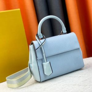 女性メッセンジャートートクロスボディクラシックフラッププレーンバッグリップルレザーワイドショルダーストラップバッグ財布財布クラッチ3色のデザイナーバッグ