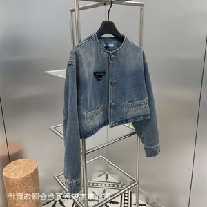 Oil South High Quality Spring Summer New Triangle Style Short Versatile Denim Coat For Women Women S Wear