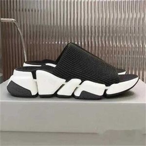 Designer Mens Slippers socks printing leather Web Black shoes Fashion summer sandals beach sneakers Size 36-45