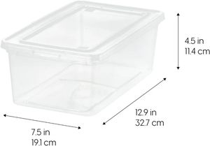 IRIS USA 59 Quarts Plastic Storage Pojemnik z wyciągnięciem pokrywki 20 -pakowy pudełko gniazdowe