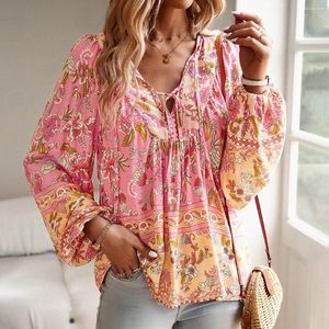 Women's T Shirts Fashion Boho Shirt Bohemian Clothes Female Tops