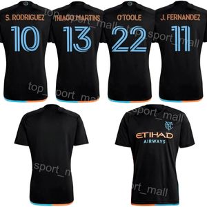 FC 24/25 New York City Soccer 9 Monsef Bakrar Trikots 43 Talles Magno 10 Santiago Rodriguez 21 Andres Jasson 55 Keaton Parks 6 James Sands Fußballtrikot-Kits Uniform