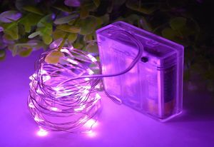 2M 20LEDs 3AA Battery String Light Sliver Copper Wires for Wedding Christmas Tree Decoration Floral Arrangements5866384