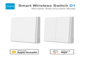 Epacket Aqara Wireless Switch D1 Mijia Mi Home App4583943用のMovable Smart Light Remote Control Zigbee Wireless Switches