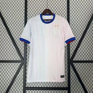 2024 Camisa de futebol camisa branca manga curta camiseta esportiva masculina