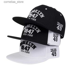 Bonés de bola BROOKLYN 1947 bordado Snapback Chapéu adulto Hip Hop Caps esportes ao ar livre chapéus de sol boné de beisebol ajustávelY240315