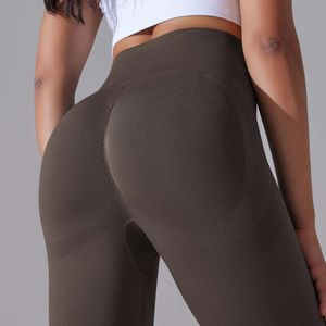 Lu Pant Align Lemon Leggings Sem Costura Alta Academia Amplificar Cintura Fiess Calças de Yoga Elásticas Compressão Calças de Corrida Ativas Perna de Treino Esportivo