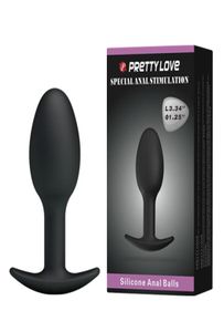 Pretty Love Adult Pleasure Anal Pärlor Sensuella sexleksaker Black Silicone Butt Plug Sex Products For Par Anus Muscles Trainer 174208551776