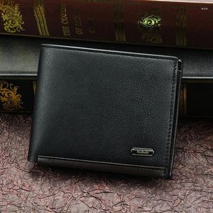 Wallets Men's Wallet Billfold Slim Hipster /ID Holders Inserts Coin Purses Luxury Business Foldable Short Premium