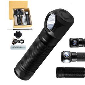 Outdoor LED Flashlight, Riding Head Mounted Mini High Light With Magnetic Suction Emergency Flashlight 613099