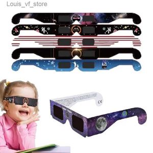 Outdoor Eyewear Sunglasses Other A/V Accessories Safety frame glasses for solar eclipses full frame solar eclipse lens for direct viewing of the sun H240316