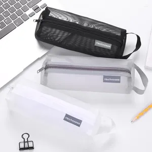 Storage Bags Zipper Pouch Traveling Small Coin Wallet Mini Mesh Money Earphone Data Line Bus ID Holder
