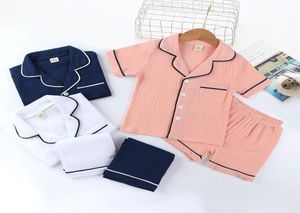 Pigiama per bambini set vestiti estivi per la casa Set per bambini camicia pantaloncini vestito a due pezzi Ragazze Abbigliamento per ragazzo Per bambino Morbido e traspirante Cott1033947