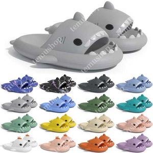 Free Shipping Designer shark slides sandal slipper sliders for men women sandals slide pantoufle mules men women slippers trainers flip flops sandles color24