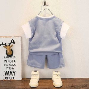 Set di abbigliamento Set di abbigliamento per bambini Abbigliamento estivo per bambina T-shirt in cotone per bambini + pantaloni 2 pezzi Completo per bambini 0-4 anni Tute per bambini Ragazzo