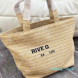 Straw Tote Bags Shopping HandbagShoulder Beach Bag Weave Letters Large Capacity Summer Travel Pocket High Quality Wallets