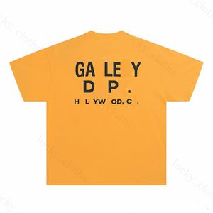 Designer Herren Malerei T -Shirt Frau Tee für Liebhaber Buchstaben Kurzarm Galerie Galeriedept Hemd Runde Crew Hals Mode Hip Hop -Baumwoll -Shirt GalleryDept Shirt Blau 8S37