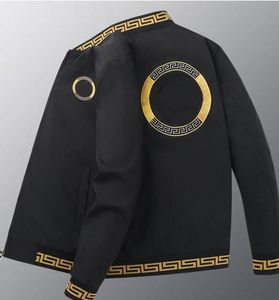 NOWOŚĆ Casual Men Mens Płaszczowa czapki luksusowa designerska kurtka bombowca Wysokiej jakości litera w paski kurtka jesienna moda na bluzę na zewnątrz płaszcze płaszcze odznaki wiatrówki
