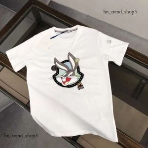 デザイナーメンズポロスモンクレアTシャツスプリングモンクレアジャケットバケーション半袖カジュアルレター印刷トップスレター付き高級服