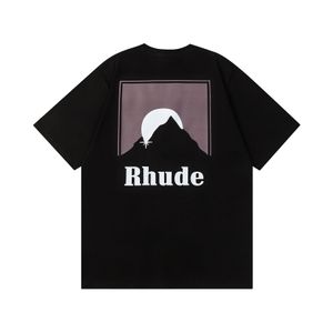 2024 new rhude luxury brand rhude shirt summer collection rhude t shirt oversize heavy fabric dress top quality t shirtGI2U