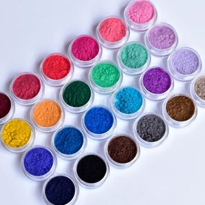 24ColorsSet Nail Flocking Velvet Dust Powder Cashmere Art 24Boxes Pigment Polish Decorations KR#74 240313