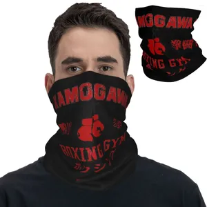 Eşarplar Hajime Ippo Bandana Boyun Kapağı Baskılı Kamogawa Boks Spor Salonu Balaclavas Sarar Scarf Çok Kullanım Sporları Erkekler İçin Erkek Yetişkin