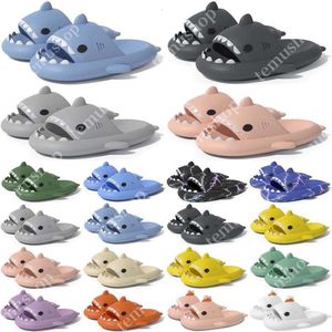 Free Shipping Designer shark slides sandal slipper sliders for men women sandals slide pantoufle mules men women slippers trainers flip flops sandles color66