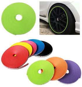 8 Meters Car Styling Decoration Auto Accessories Car Wheel Protector Rim Cover Ring Tire Glue Sticker For Car Wheel5785535