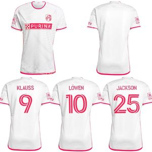 24-25 Soccer St. L Ouis 19 Indiana Vassilev Jerseys 14 Tomas Totland 4 Joakim Nilsson 10 Eduard Lowen 9 Joao Klauss 16 Samuel Adeniran Football Shirt Kits Shengluyisi