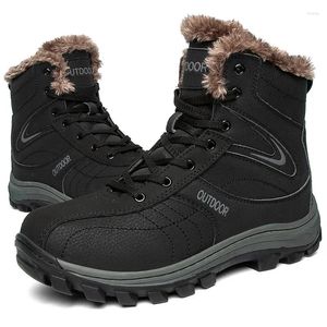 Wandern Schnee Männer 657 Schuhe Taktische Stiefel Militär Echtes Leder Armee Jagd Wanderschuh Winter für Outdoor Gepolsterte Wärme 792