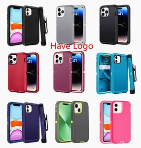 Otterrbox Logo Defender Case Phone Hülle für iPhone 15 15 Pro Max 14 13 12 11 xs max XR X 7 8 plus Samsung S24 S23 Military Grade Schockdosen Hülle Hochleistungs -Hybridroboter