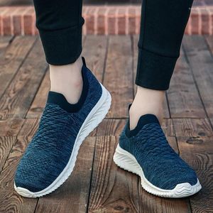 Walking Shoes Mesh Men Casual Summer Lightweight Sneakers Couple Breathable Slip On Loafers Running For