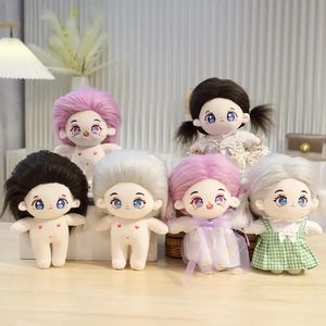 20 cm Kawaii IDol Puppe Anime Plüsch Stern Puppen Gefüllte Anpassung Figur Spielzeug Baumwolle Baby Plüschtiere Spielzeug Fans Sammlung Geschenk 240312