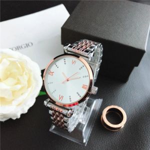 Arm 2024 Luxury Watches New 35mm Simple Design Watch Women Stainless Steel Bracelet Wristwatch Women's Fashion Quartz Clock reloj mujer Casual Rose gold Bracelet 22